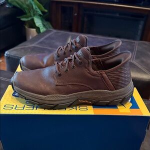 Skechers Men's Dark Brown Oxfords - Like New